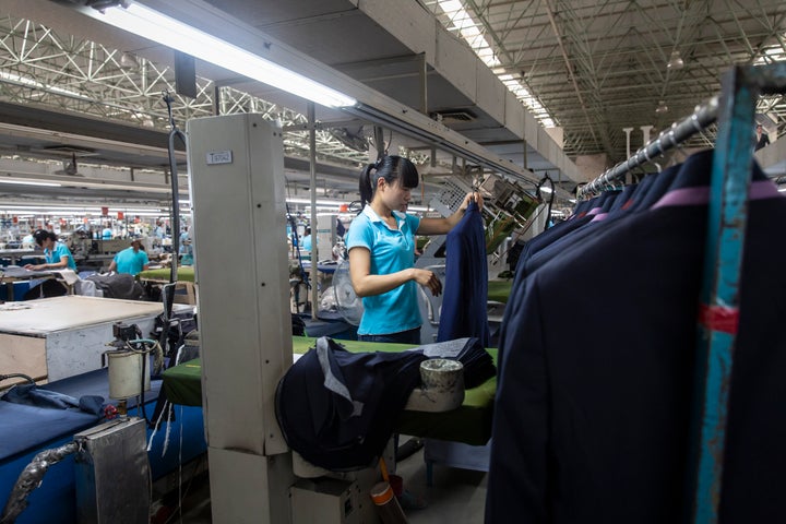 Fábrica textil en China.