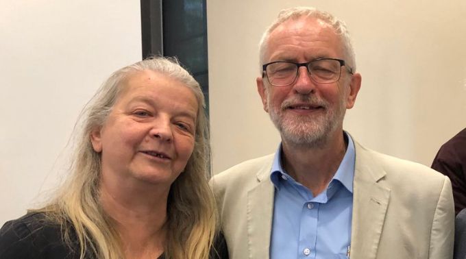 Dorinda Duncan and Jeremy Corbyn