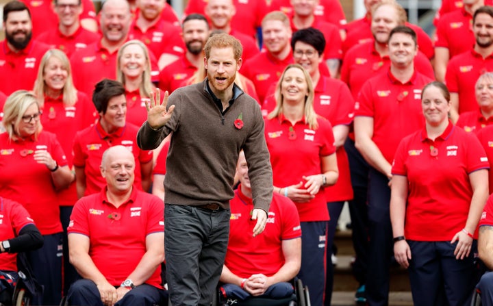 Prince Harry at the launch of Team U.K. for this year's Invictus Games, which will be held in The Hague.