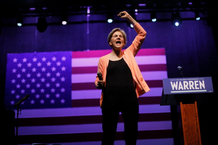 Democratic 2020 U.S. presidential candidate and U.S. Senator Elizabeth Warren (D-Mass.) speaks at a campaign Get Out the Vote Event in Charleston, South Carolina, Feb. 26, 2020.