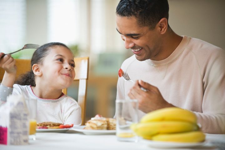 Quadrupling portions might mean your kid bites off more than they can chew. If that's the case, consider sizing down each portion. A snowball-sized pancake is easier to down than a basketball-sized one.
