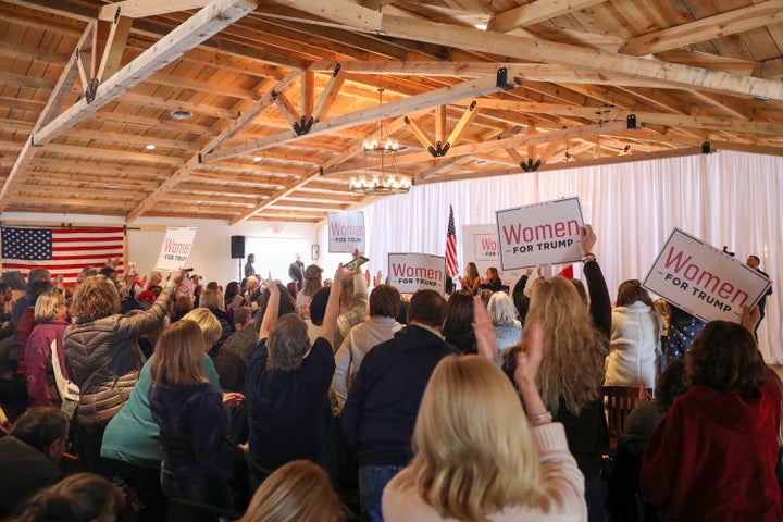Supporters at the Women for Trump event in Sioux City.