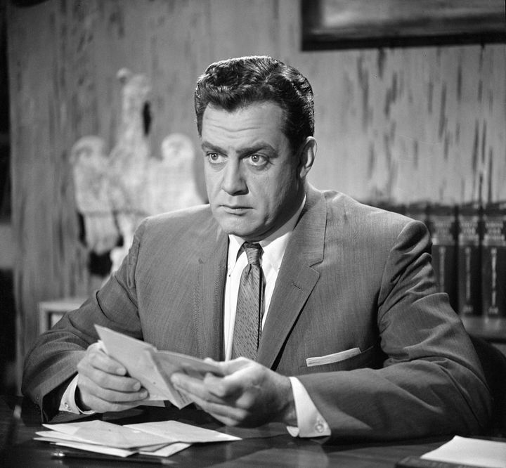 "Perry Mason" actor Raymond Burr in 1959. 