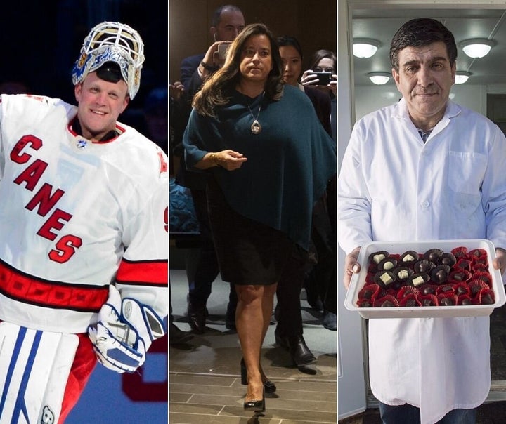 From left to right: Emergency goalie David Ayres, MP Jody Wilson-Raybould and Peace By Chocolate founder Assam Hadhad all have experiences that could drive movie plots.