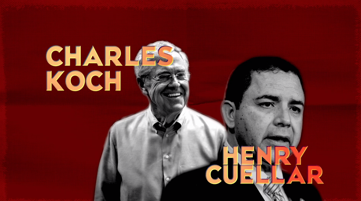 Progressive groups attacked Rep. Henry Cuellar for being the first Democrat whose campaign was backed by billionaire Charles Koch.