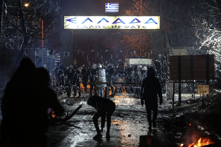 Σύνορα Ελλάδας-Τουρκίας από την πλευρά του Εντίρνε (28/2/2020)