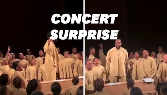 Kanye West organise un “Sunday Service” surprise en pleine Fashion Week à