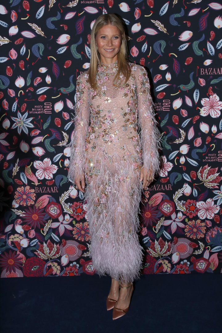 Gwyneth Paltrow at the Harper's Bazaar Exhibition as part of the Paris Fashion Week on Feb. 26.