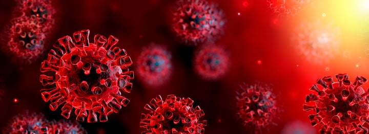 Representación del coronavirus.
