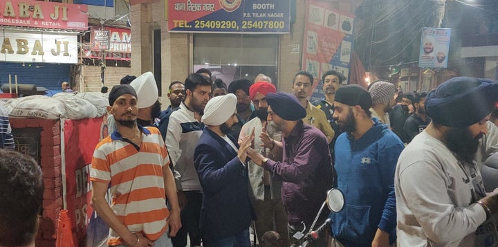 AAP leader Jarnail Singh at Tilak Nagar