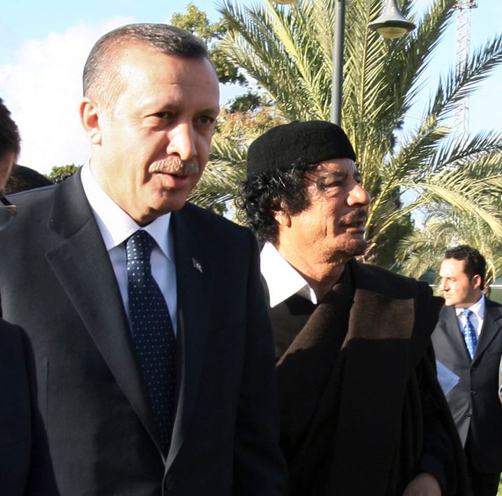 Νοέμβριος 2009. Ο Ερντογάν, πρωθυπουργός τότε της Τουρκίας σε επίσκεψή του στην Τρίπολη.
