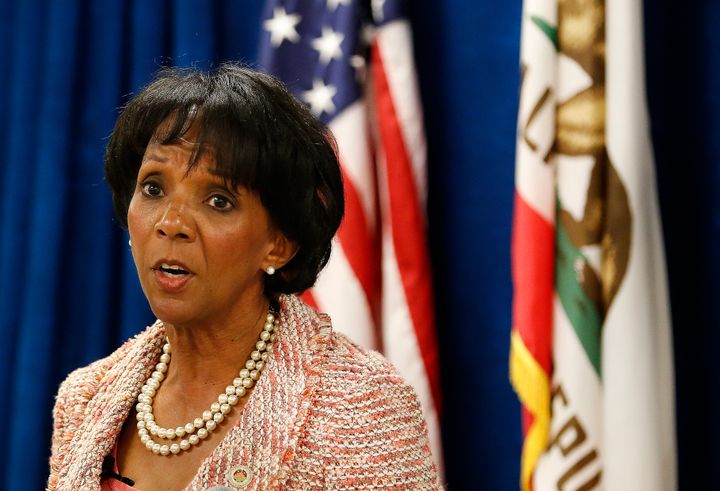 Los Angeles County District Attorney Jackie Lacey is facing two progressive challengers in Tuesday's primary race.