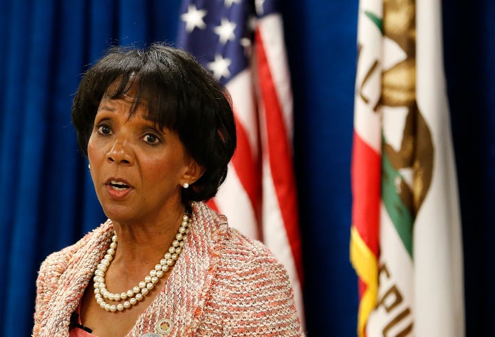 Los Angeles County District Attorney Jackie Lacey is facing two progressive challengers in Tuesday's primary race.