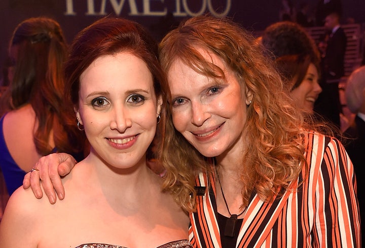 Dylan Farrow and Mia Farrow at the 2016 Time 100 Gala in New York City.