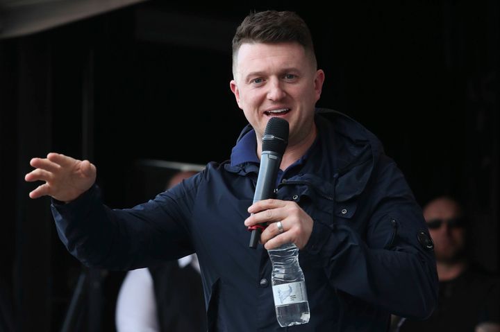 Former leader and founder of the English Defence League Tommy Robinson 