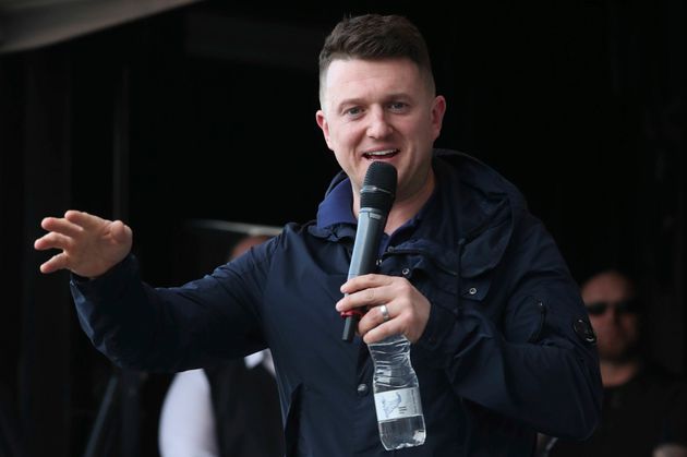 Former leader and founder of the English Defence League Tommy Robinson 