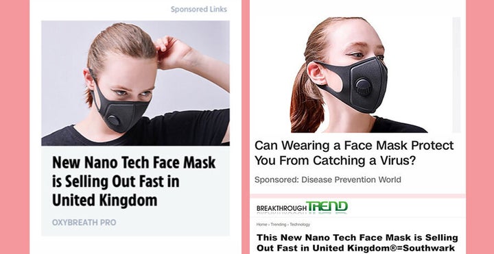 Face mask adverts are being banned amid the coronavirus outbreak.