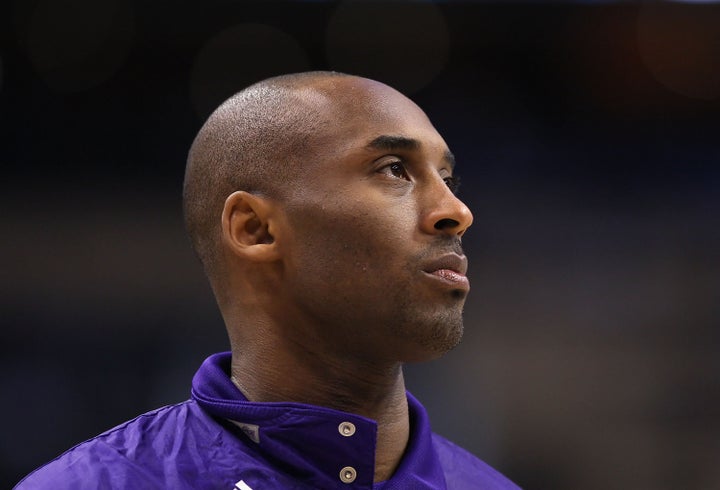 Kobe Bryant of the Los Angeles Lakers during the NBA game against the Phoenix Suns at US Airways Center on February 19, 2012 in Phoenix, Arizona.