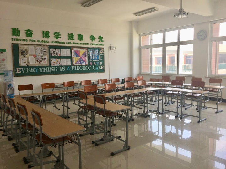 The classroom on my first day of teaching in China.