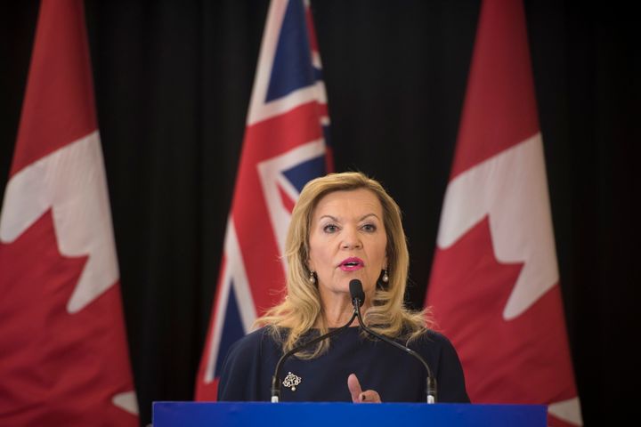 Minister of Health Christine Elliott makes an announcement in Toronto on Feb. 26, 2019. 