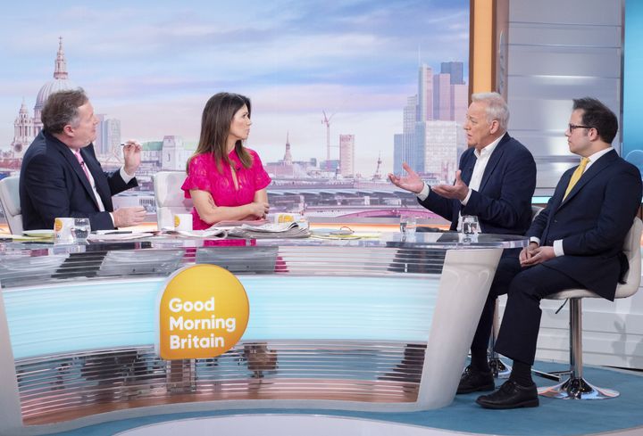 The former TV presenter appeared on Wednesday's GMB alongside his solicitor.