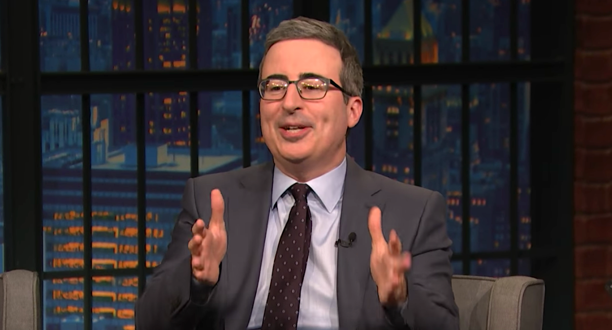 John Oliver Advises Seth Meyers On How Much To Panic Over Coronavirus