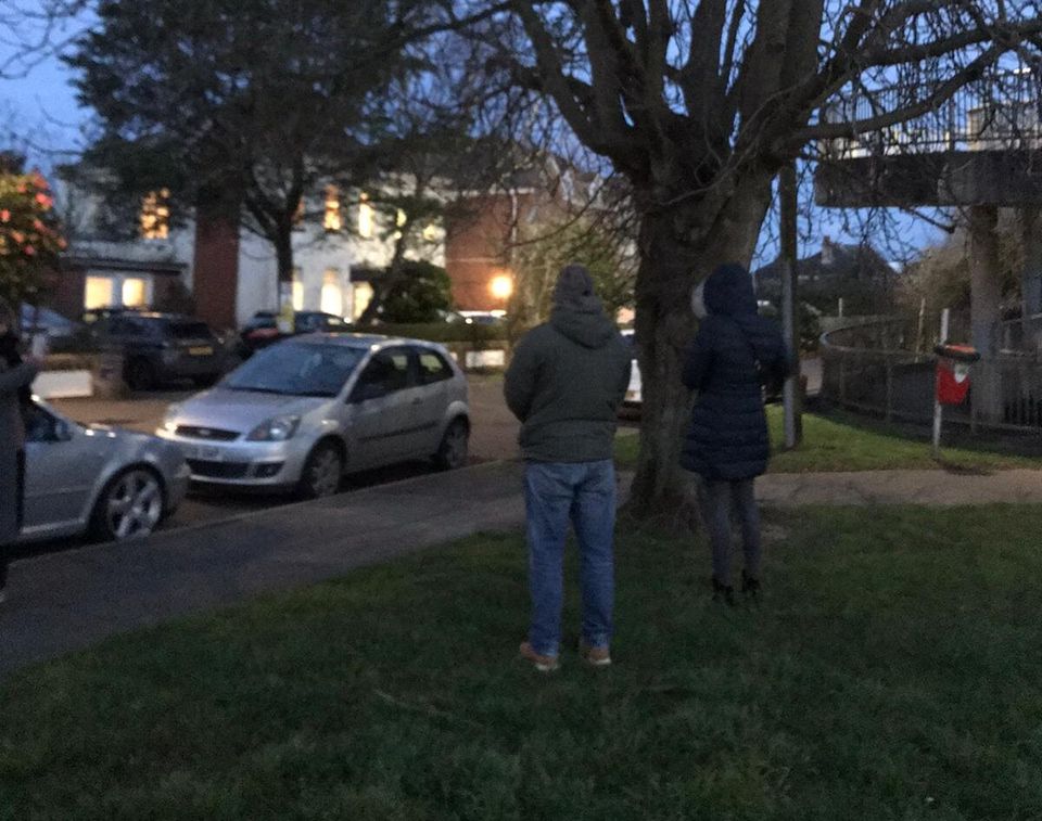 40 Days For Life campaigners outside of a bpas clinic in Bournemouth