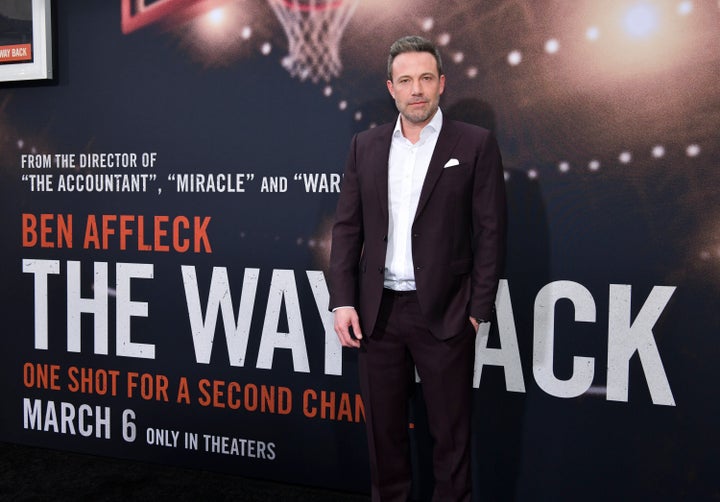 Ben Affleck attends the premiere of his new film "The Way Back."