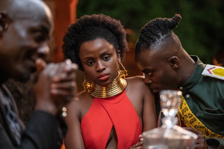 Kamal Hadley (PATERSON JOSEPH), Sephy Hadley (MASALI BADUZA) and Lekan Baako (JONATHAN AJAYI) 