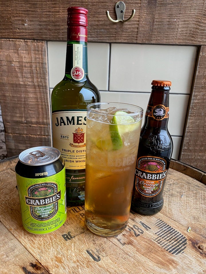 Jameson and Crabbie's uses Crabbie’s Alcoholic Ginger Beer, which is made with real ginger.