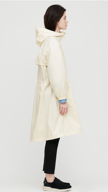 Lined trench coat hot sale with hood