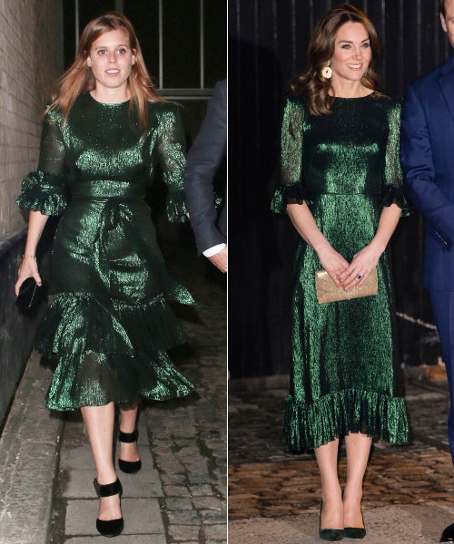 Kate Middleton And Princess Beatrice Look Nearly Identical In Shimmery Green Dresses | HuffPost Entertainment Kate Middleton And Princess Beatrice Look Nearly Identical In Shimmery Green Dresses | HuffPost Entertainment