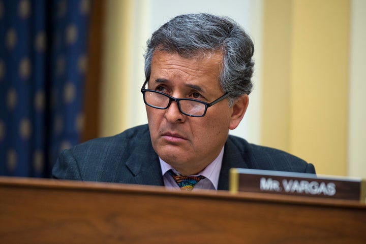 Rep. Juan Vargas (D-Calif.) was in a particularly celebratory mood after the bid by Sen. Bernie Sanders (I-Vt.) to be the Dem