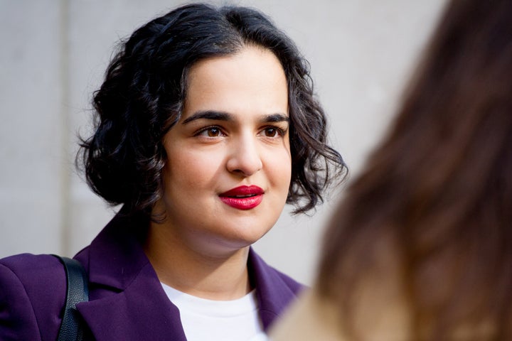 Labour MP for Nottingham East Nadia Whittome at BBC Broadcast House in London, England. 