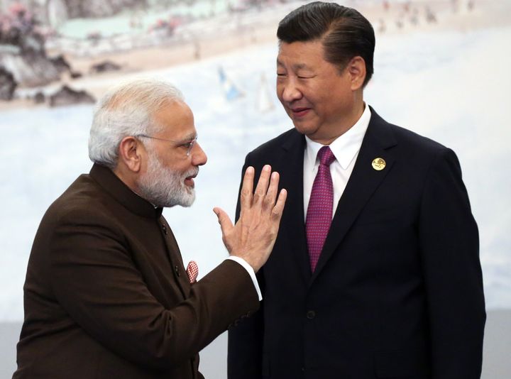 Prime Minister Narendra Modi and Chinese President Xi Jinping on September 4, 2017 in Xiamen, China. 