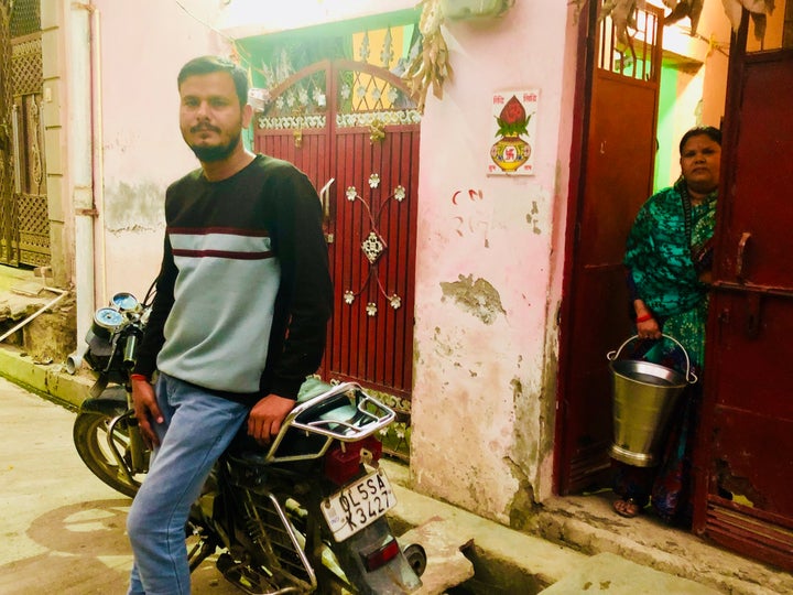 Ravi Parashar at his home in northeast Delhi. 