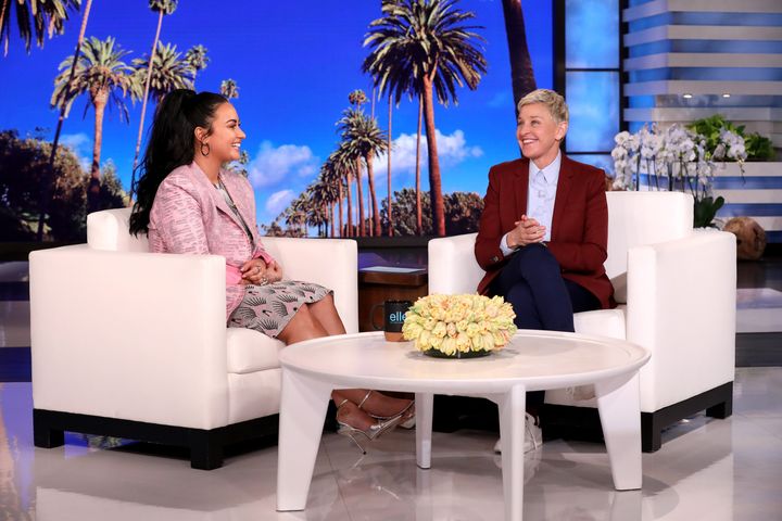 Demi Lovato and Ellen DeGeneres sit down to discuss the singer's recent struggles and triumphs.