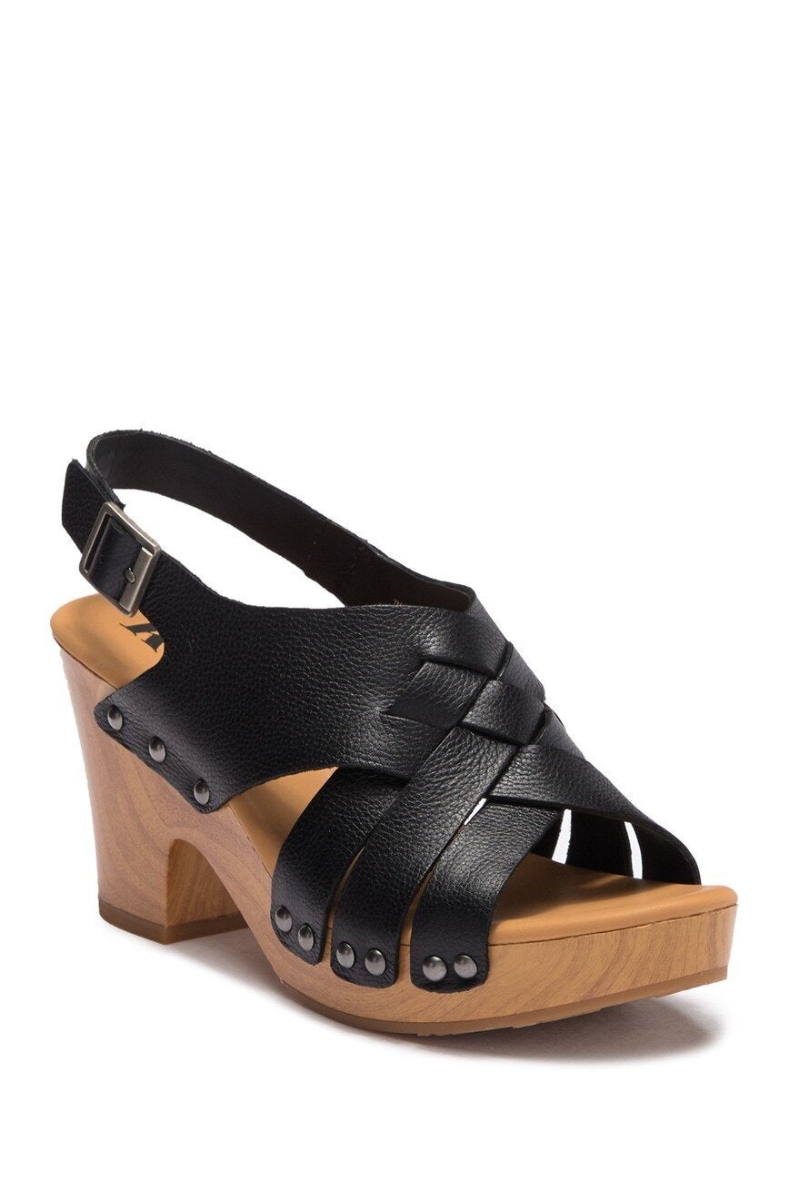 Korks berengo wood heel hot sale sandals