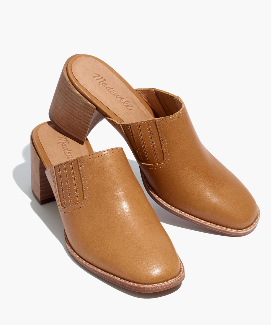 skansen leather clog