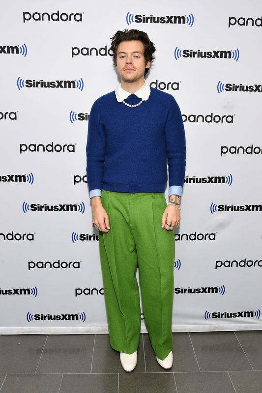 Harry Styles visits SiriusXM Studios in New York City on March 2.&nbsp;