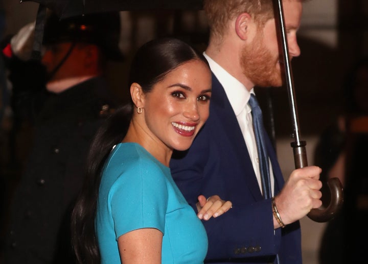 Meghan Markle and Prince Harry at the Endeavour Fund Awards on Thursday, March 5, 2020.