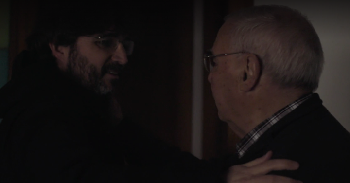 Jordi Évole con su padre en 'Lo de Évole'.