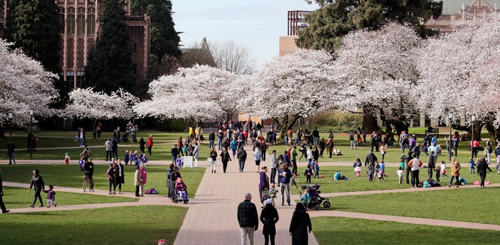 Spring on the University of Washington campus on March 20, 2018, in Seattle. 