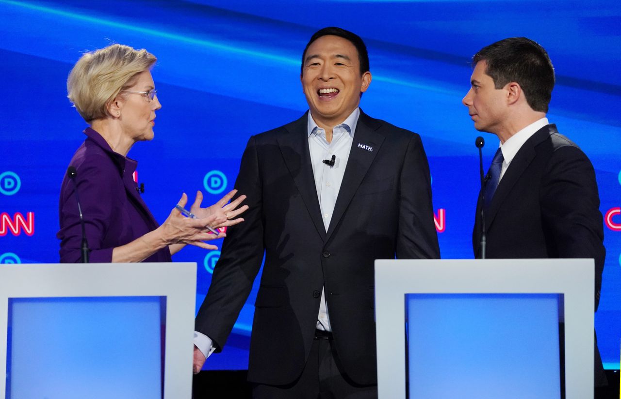 Buttigieg’s attacks on Warren over health care at the October debate damaged her standing in the race. Andrew Yang did not play a role. 