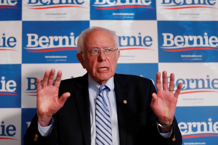 U.S. Democratic presidential candidate Bernie Sanders addresses the media in Phoenix, Arizona, on Friday.