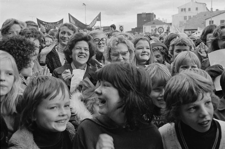 1975年、アイスランド女性によるストライキ
