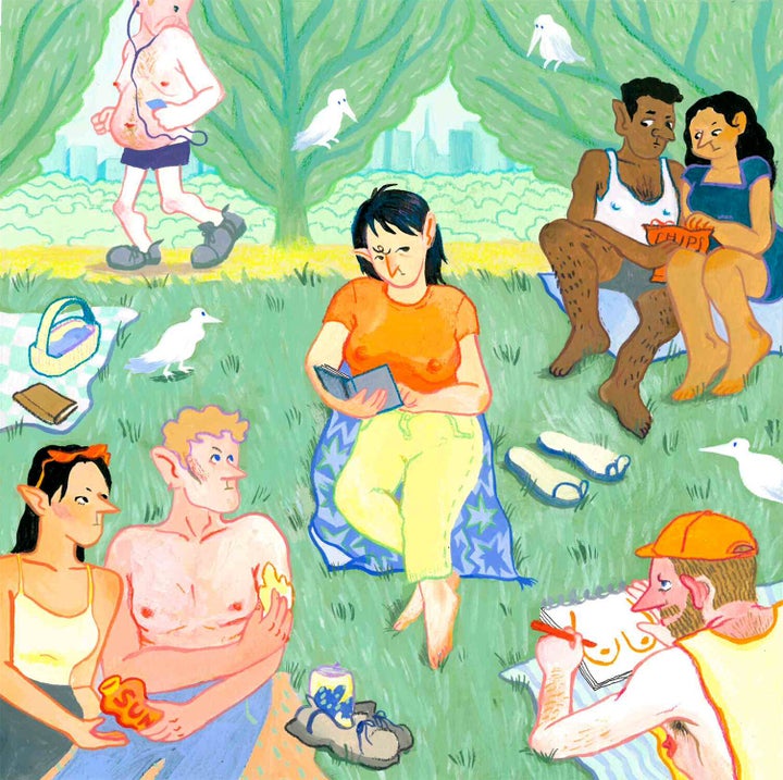 Artist Hyunsun Park illustrated the double standard women face regarding their nipples.