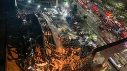 Se desploma en China un hotel dedicado a alojar enfermos de