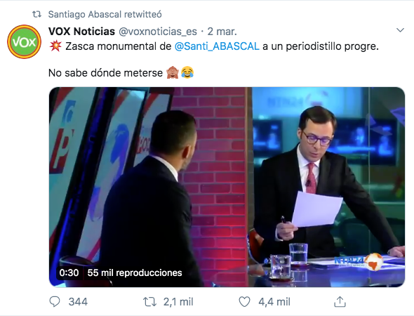 Mensaje retuiteado por