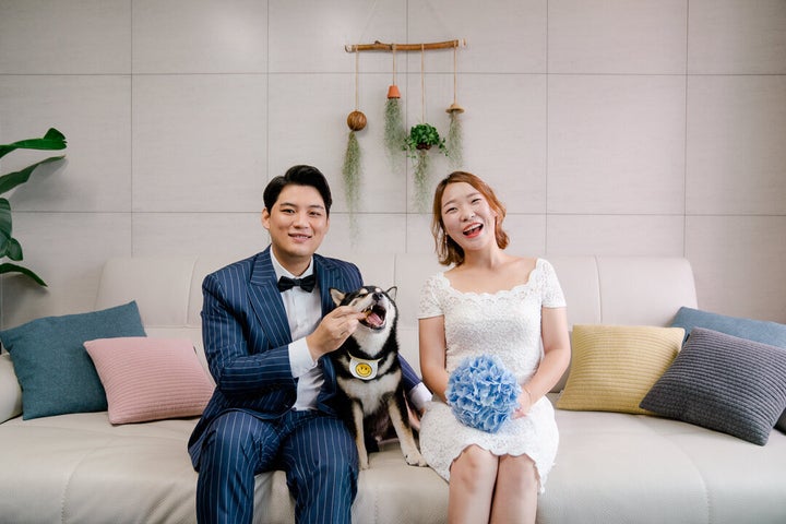 빠방이와 조은아씨 부부가 함께 찍은 가족사진